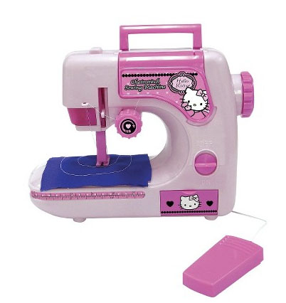 Sewing project on Hello Kitty Sewing Machine!, My daughter …